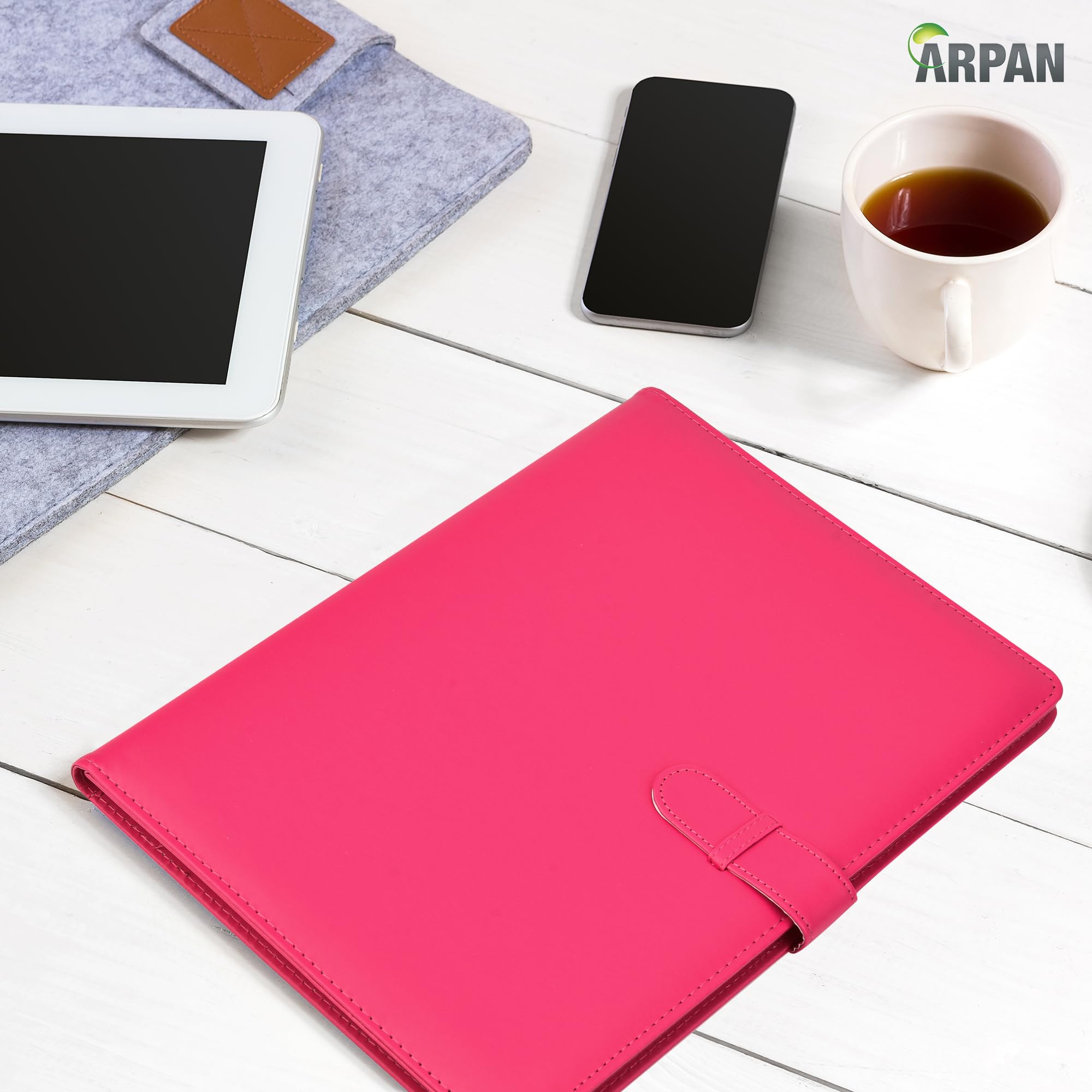 Arpan Certificate Folder A4 Display Book, Pack of 1 Professional Portfolio Holders with 36 Copysafe Pockets Each - Image 3