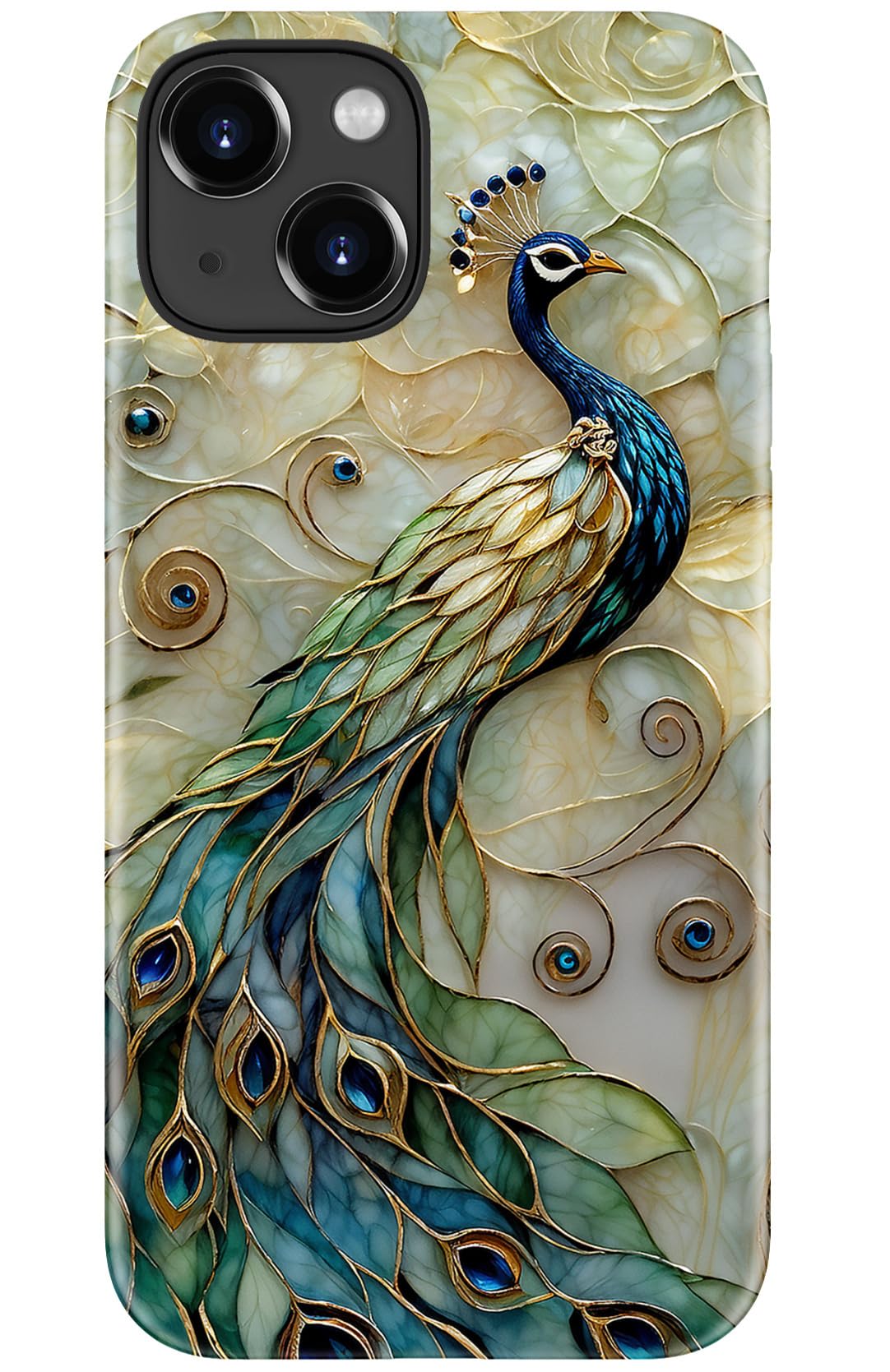 DorisMax for iPhone 15 Case - Wireless Charging Compatible - Dual-Layer Hard Shell + Silicone Cover - Shockproof Protective Phone Case with Stylish