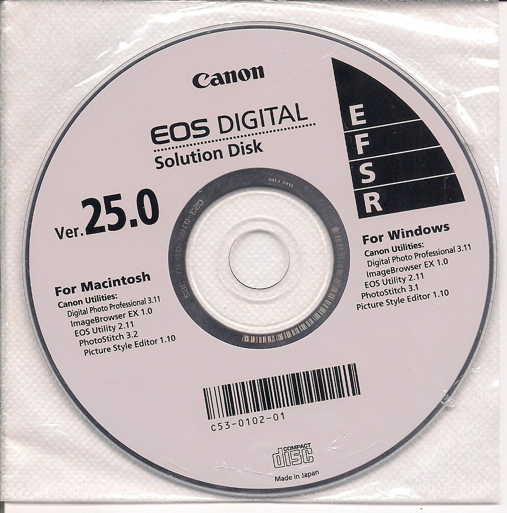 Canon EOS Digital Solution Disk Ver. 25.0 unknown author