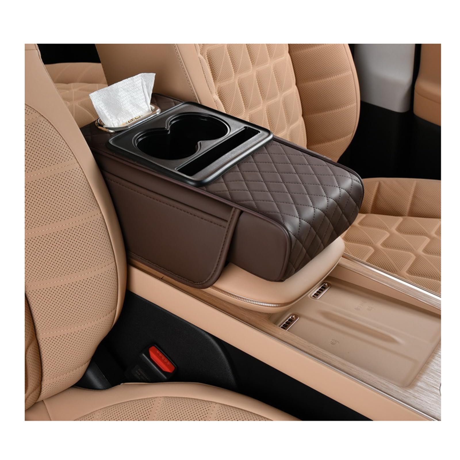 Reposabrazos de coche para BMW Serie 1 y E46 con organizador central y portavasos