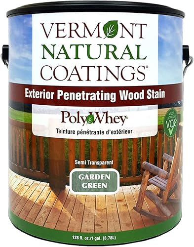 Miniatura 32 de Vermont Natural Coatings PolyWhey - Tinte penetrante exterior - Cedro dorado - Galón Cedro dorado,Rojo Otoño,Caspio Claro,Gris (Sterling
