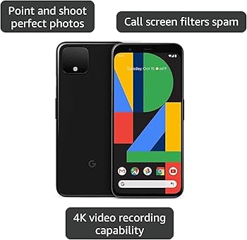 Amazon.com: Google Pixel 4 - Just Black - 128GB - Unlocked : Cell Amazon.com: Google Pixel 4 - Just Black - 128GB - Unlocked : Cell