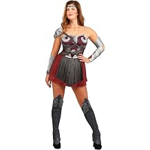 Deluxe Womens Queen Maeve Costume - Superhero Outfit with Headband, Gauntlets & Boot Covers for Halloween, Cosplay