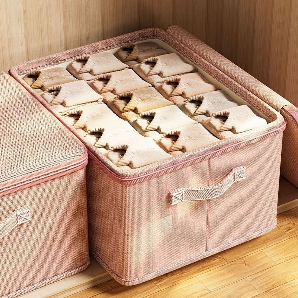 Faltbare Kleiderbox Groß Raumsparend Stoff Organizer(B)