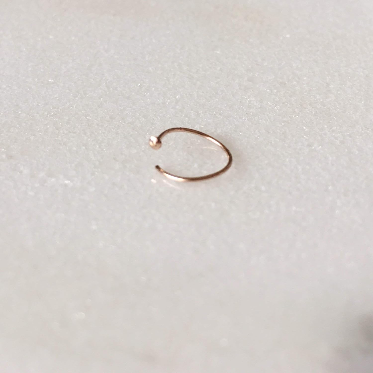 24G Micro Thin Rose Gold Nose Ring Hoop for Women Kuwait Ubuy