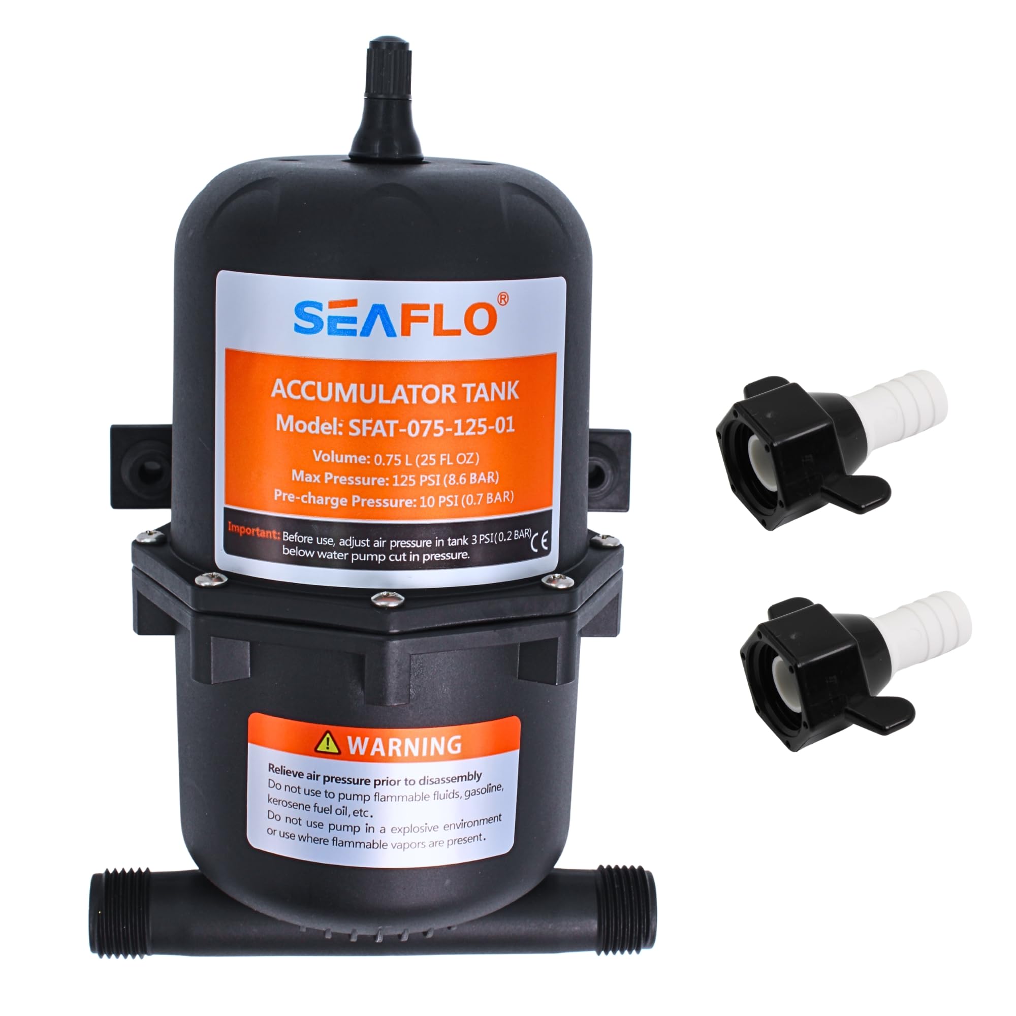 Tanque acumulador presurizado de 1.0 litro ideal para barcos y caravanas