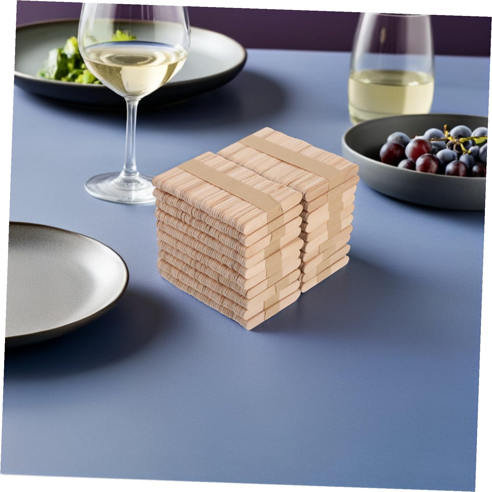 Bastoncini di Legno per Artigianato 1000 Pezzi Naturali | Scuola e Casa, Superficie Liscia, Formato Mini da 2, 55 Pollici, Adatti a Progetti Fai da Te