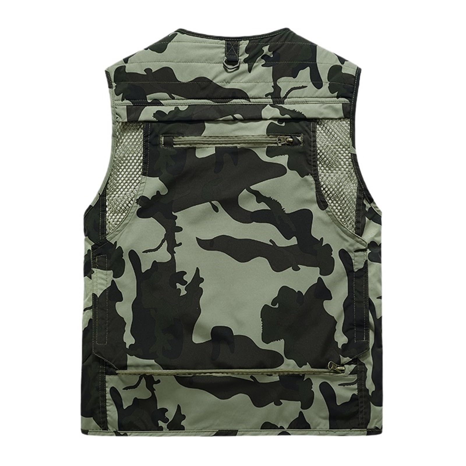 Gilet da Pesca Gilet da Uomo Estivo da Escursionismo e Pesca, Multi-Tasche, for Fotografo, for attività all'aperto, Tempo Libero, Giacca Cargo Sottile da Uomo(Color 8,6XL)