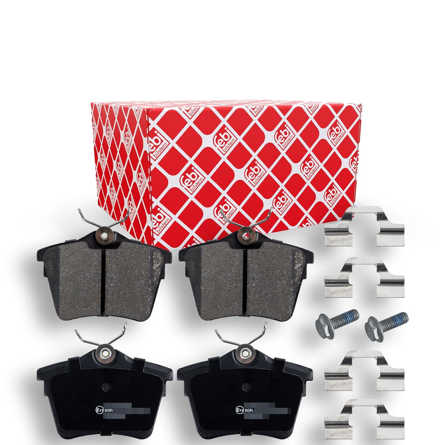 ✅Fits FEBI HAMULCE 16548 HAM PADS. REAR WITH PLATES AND SCREWS   ⭐UK Seller⭐