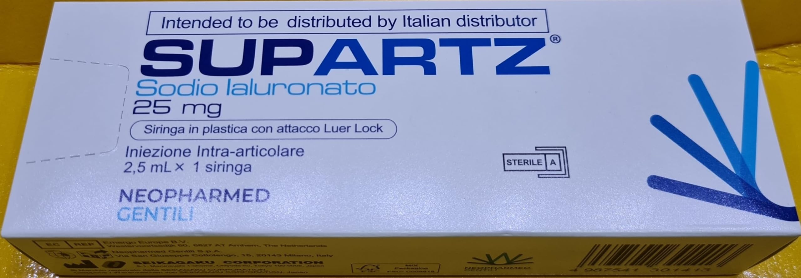 Mdm Siringa Intra-Articolare Supartz, 2.5 Millilitri