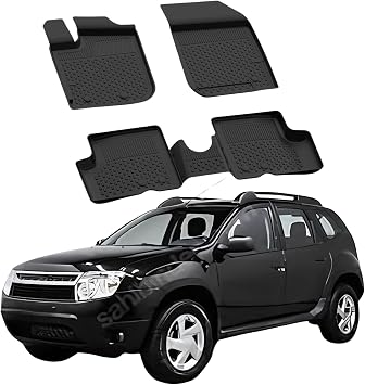 Sahler Floor Mats fits Dacia Duster 4X2 2009-2013 | Custom Fit Floor Liner for Cars | Premium Quality Car Mats Black | Odorless All Weather Waterproof Durable 4.5D Liner