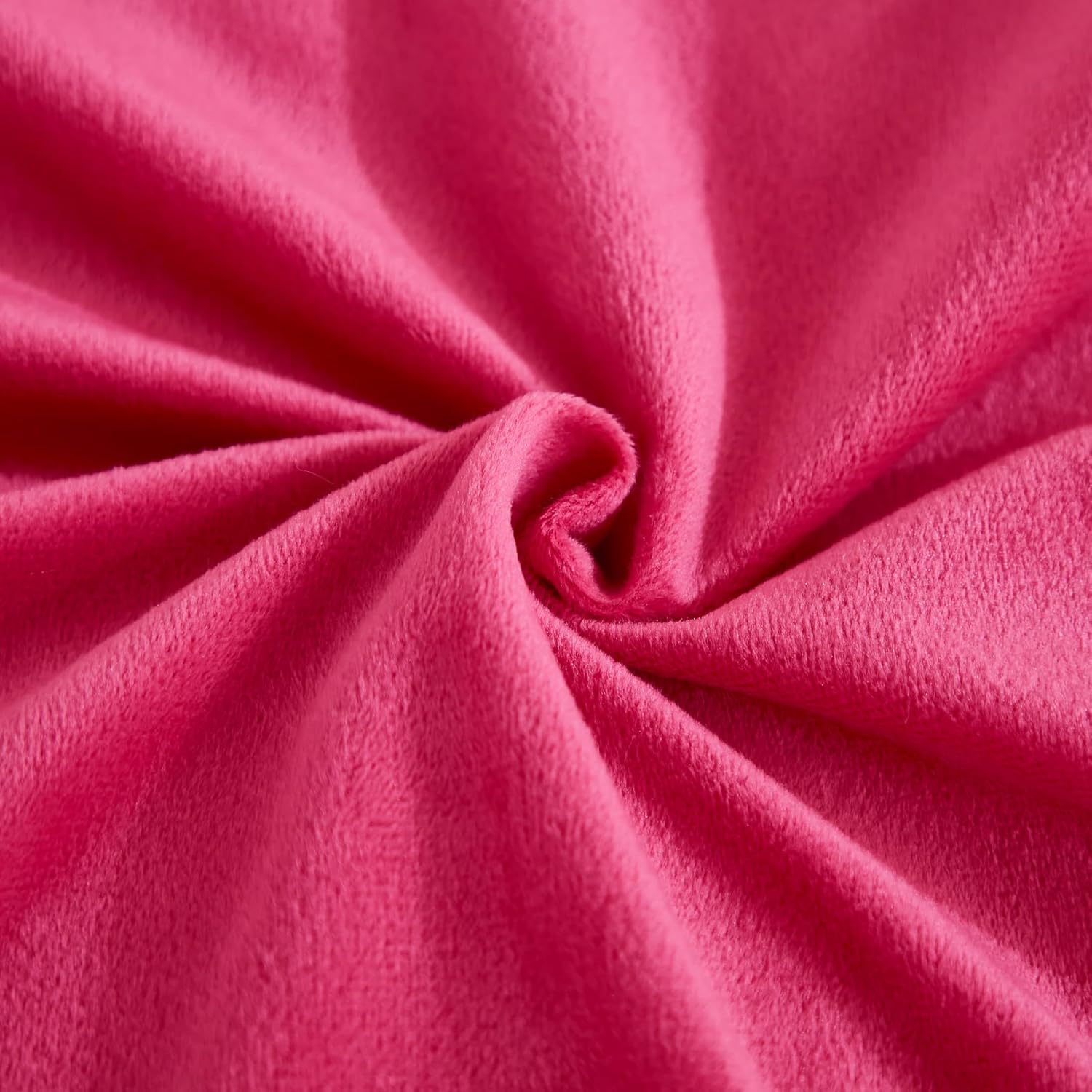 JAUXIO Faux Fur Fluffy Body Pillow Cover Luxury Striped Plush Decorative Body Pillowcase, Ultra Soft and Cozy Zipper Closure 21 x 54 Inches, Hot Pink
