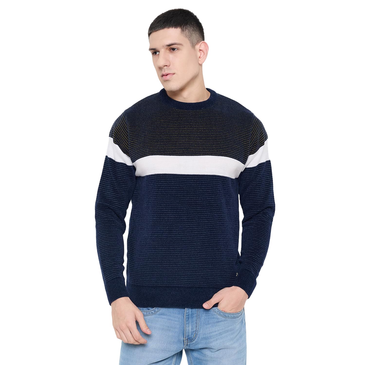 duke Men's Acrylic Blend Casual Pullover Sweater-picture-36