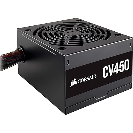 Corsair CV450, CV Series, 80 PLUS Bronze Certified, 450 Watt Non-Modular Power Supply - Black