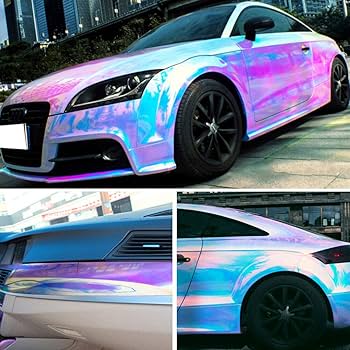 Amazon.com: Holographic Rainbow Neo Chrome Car Vinyl Wrap