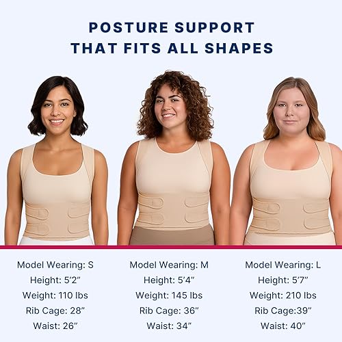 Miniatura 6 de Fit Geno Corrector de postura de espalda para hombres y mujeres enderezador de hombro ajustable, soporte de espalda completa, alivio del dolor,