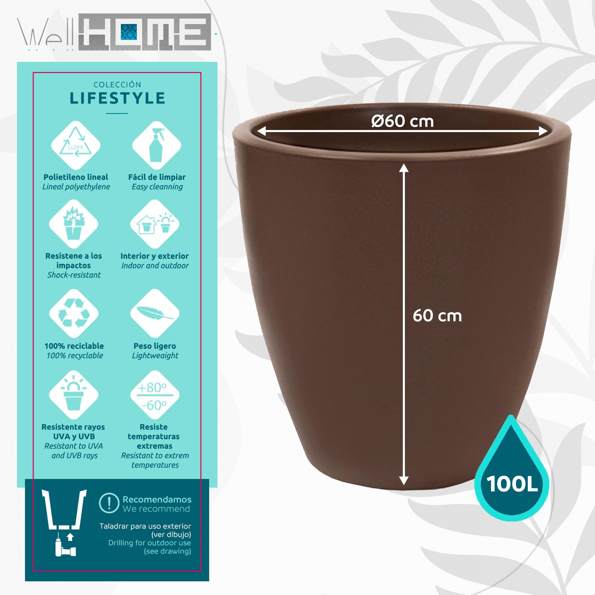 Well Home 3er Set Blumentöpfe „Tubus Antra“ – Moderne Pflanzgefäße Für Innen & Außen