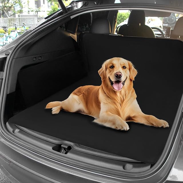 Foto 4 de 6 de QWORK® Funda Maletero Coche Perros, 600D Oxford Protector Maletero Coche Perros Impermeable