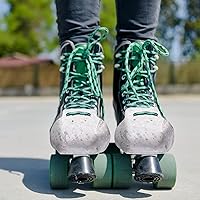 Vista 7 de SATINIOR 6 protectores de puntera de PVC para patines cuádruples, color negro, blanco y rosa, para protección de patines cuádruples