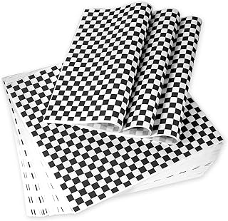 100pcs Deli Paper Sheets 12x12", Premium Food Basket Liners, Grease Resistant Wax Sheets for