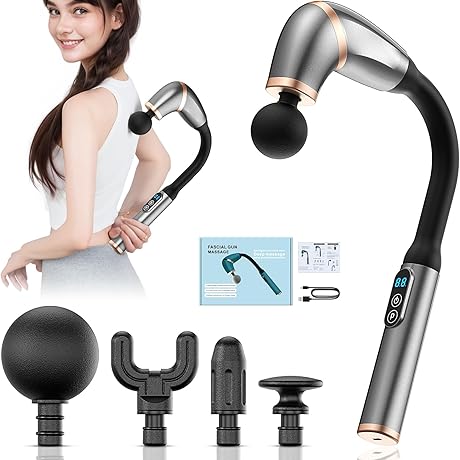 Massage Gun with Extension Handle for Pain Relief