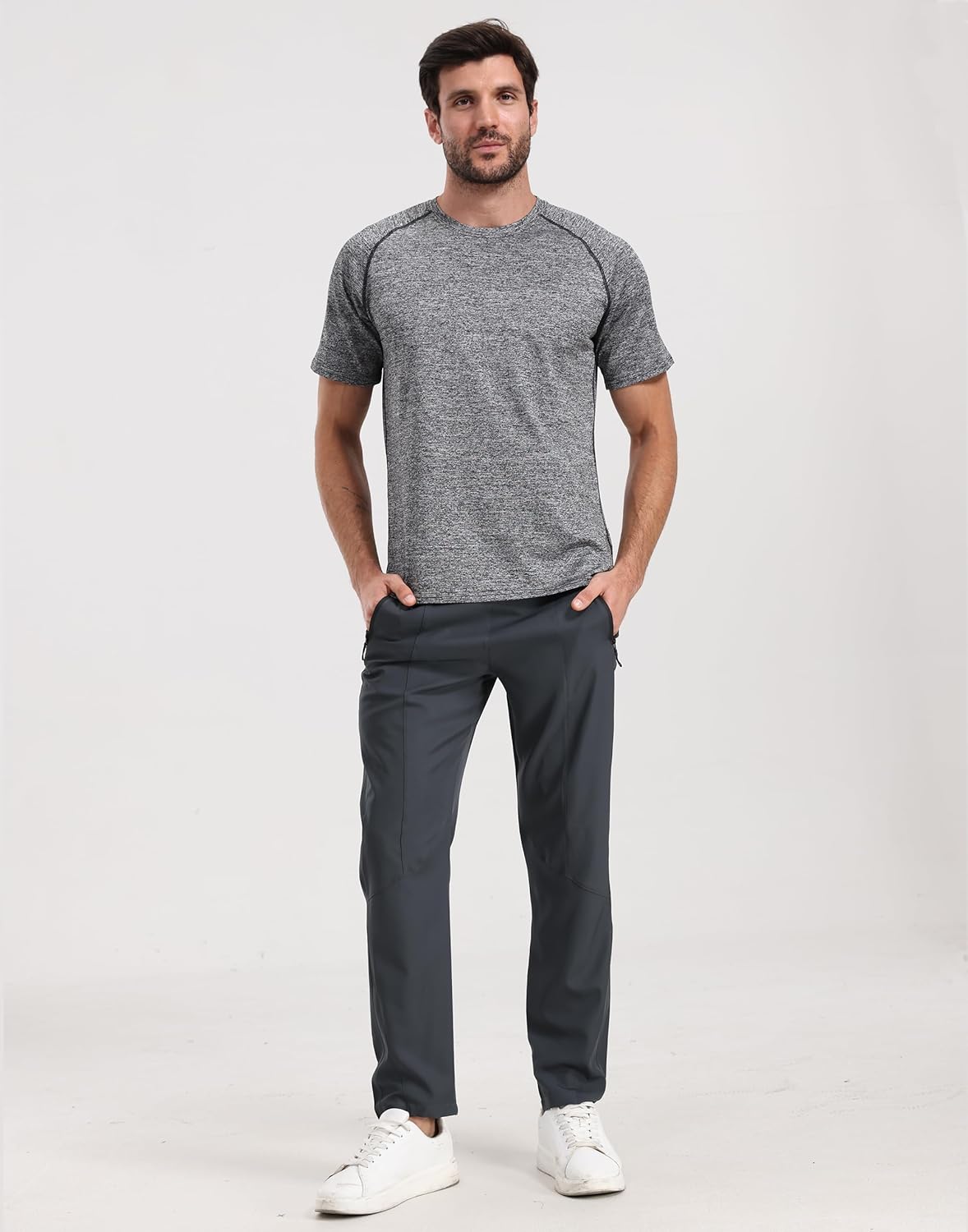 RPOVIG Men's 5 Pack Workout Gym T-Shirts Running Athletic T Shirts Hipster Short Shirt Men Clothes - Image 4