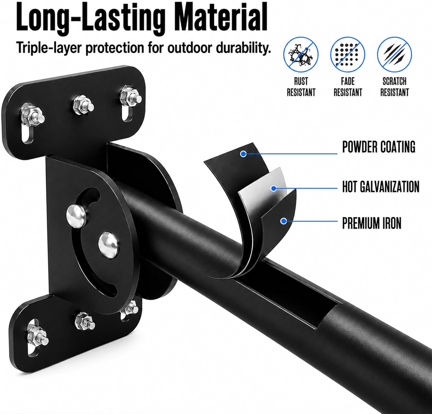 Starlink Roof Mount for Standard Gen 3/4/4X, Adjustable Pivot Mounting Kit