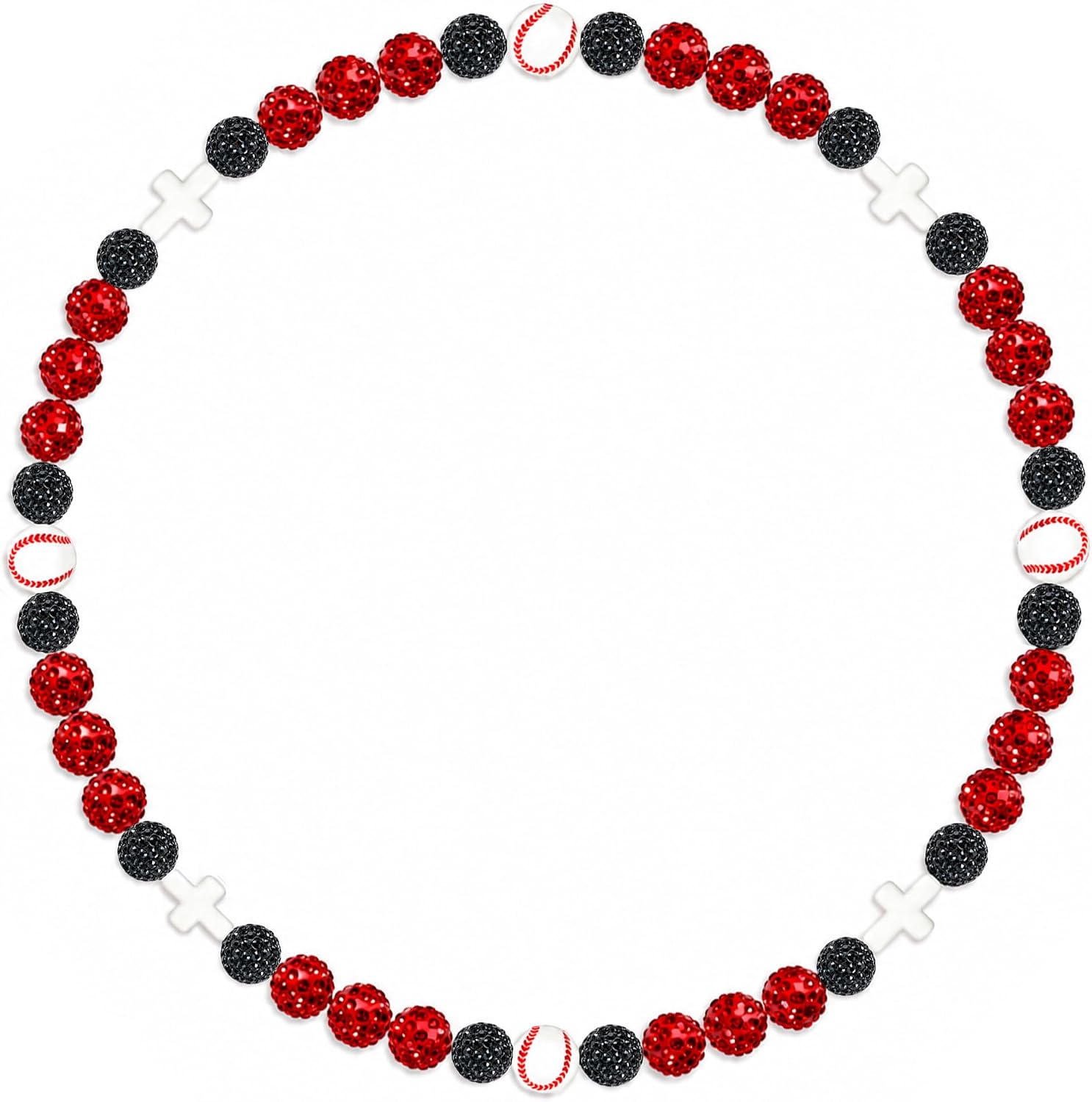 ZHZ Beaded Baseball Necklace
