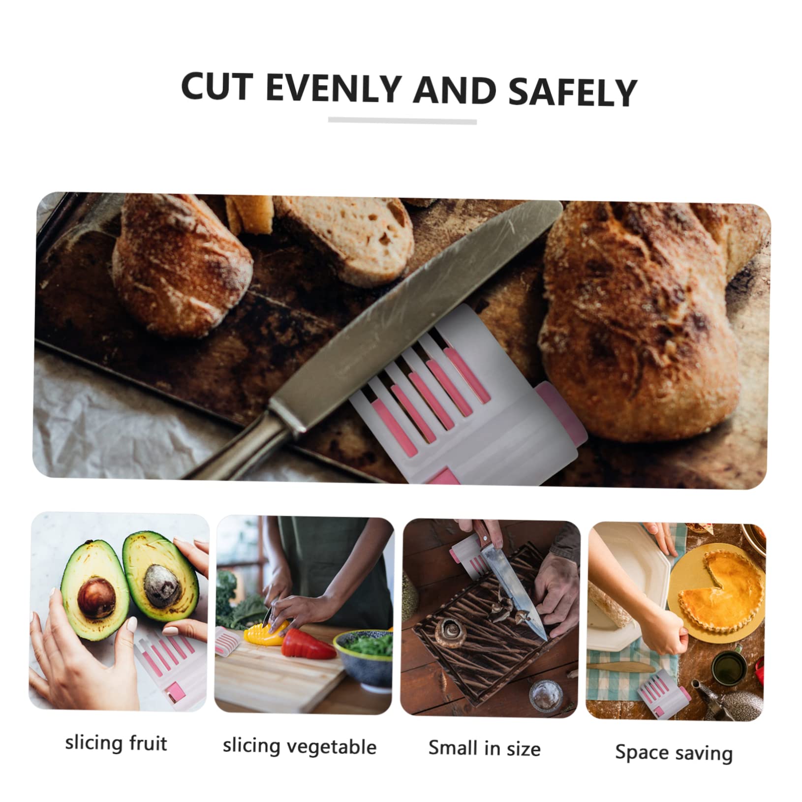 FUNOMOCYA 2-pack Cake Slicer Bread Slicer Adjustable Cake Cutter Leveler for Baking Making Random Color