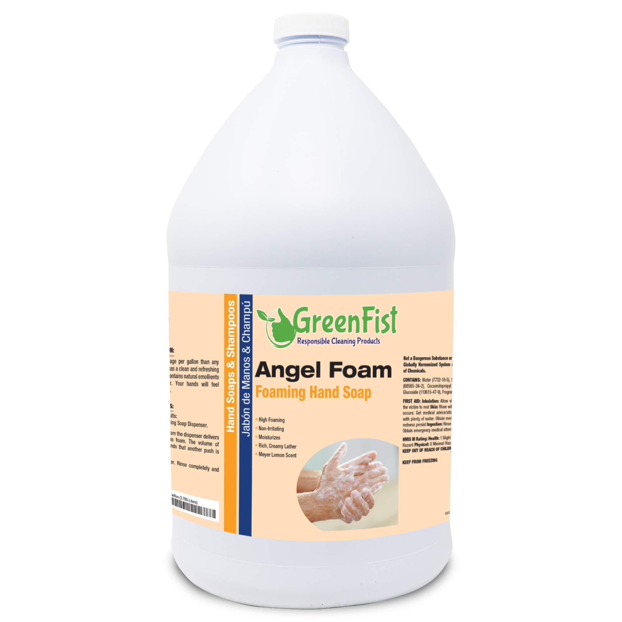 GreenFistFoaming Hand Wash Soap [ Foam Refill ] Lemon Scent, 128 ounce (1 Gallon)