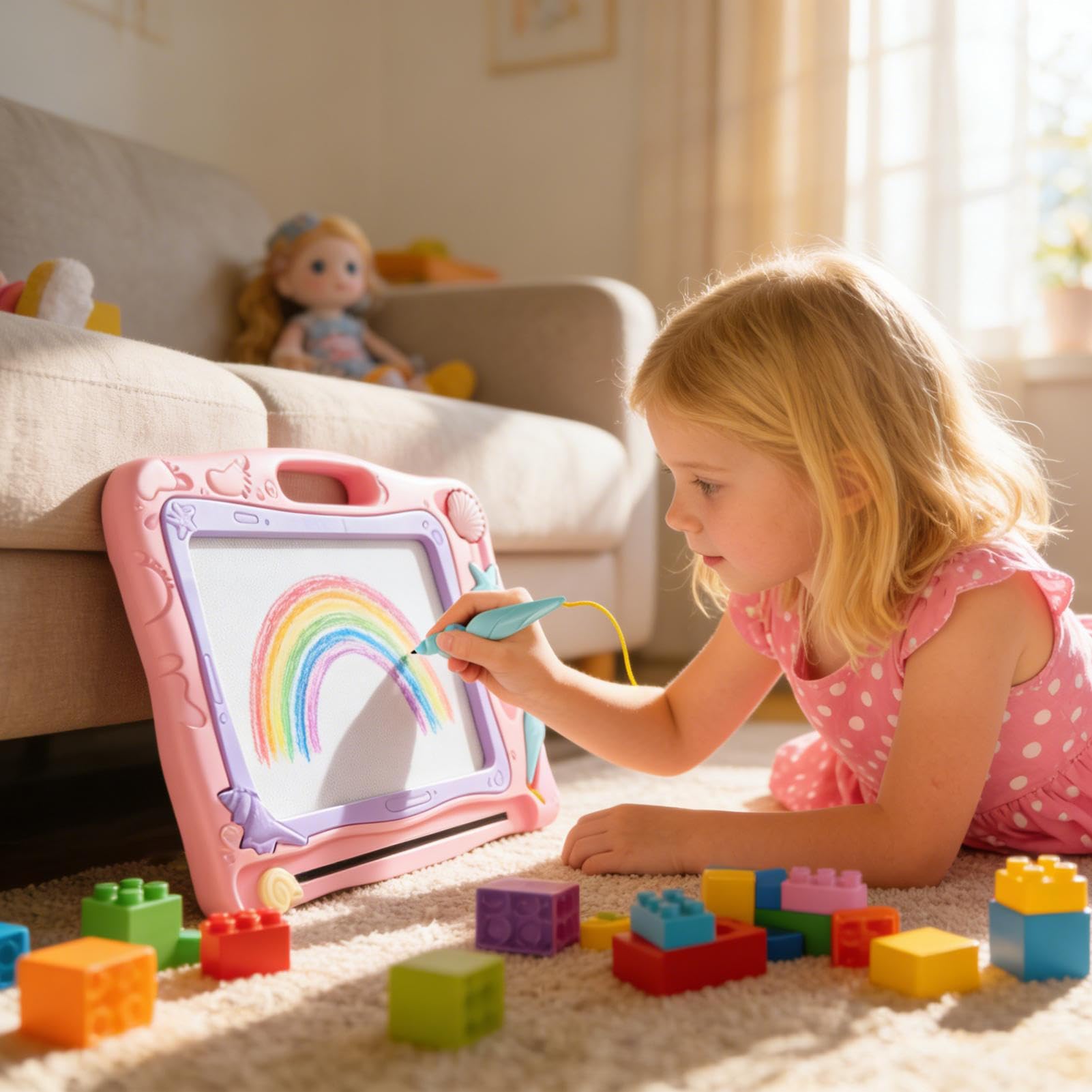 Lavagna da Disegno per Bambini Tavoletta Magnetica Per Pittura Con Penna E | Lavagna Magnetica da Disegno Regalo Bambini Natale Capodanno Compleanno