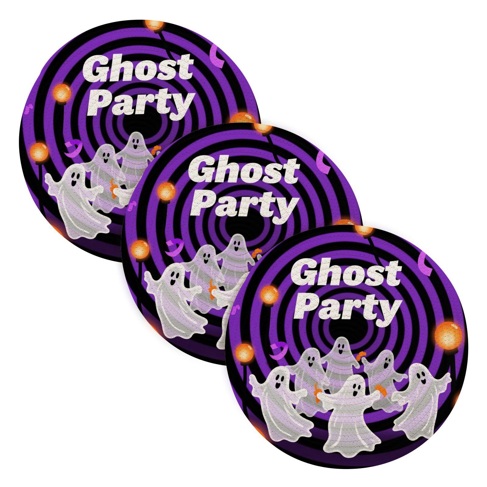 Dessous de plat absorbants Halloween lot de 3 pour garder la cuisine propre en automne.