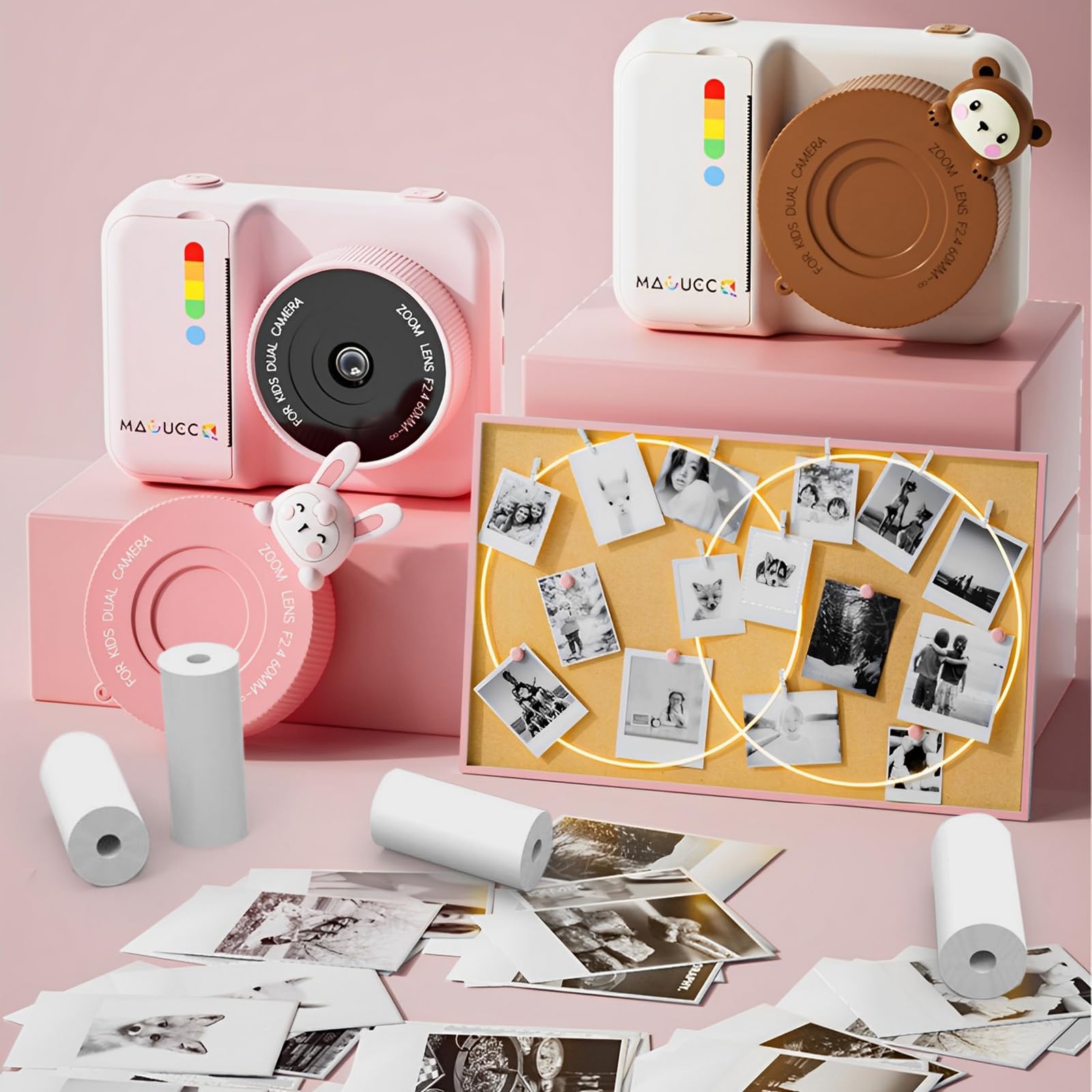 Amazon | 子供用インスタントカメラ詰め替え用紙、感熱写真用紙20