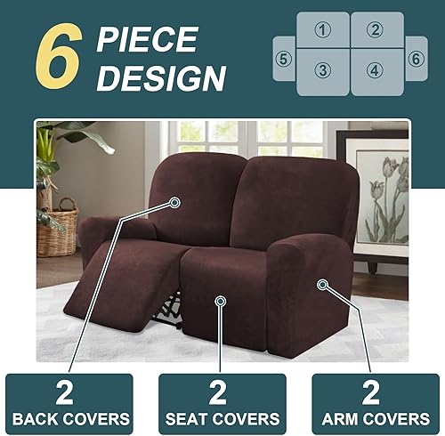 Miniatura 3 de Fundas para sofá reclinable de 123 asientos, fundas elásticas para sofá reclinable de 468 piezas, fundas protectoras de muebles, fundas gruesas y
