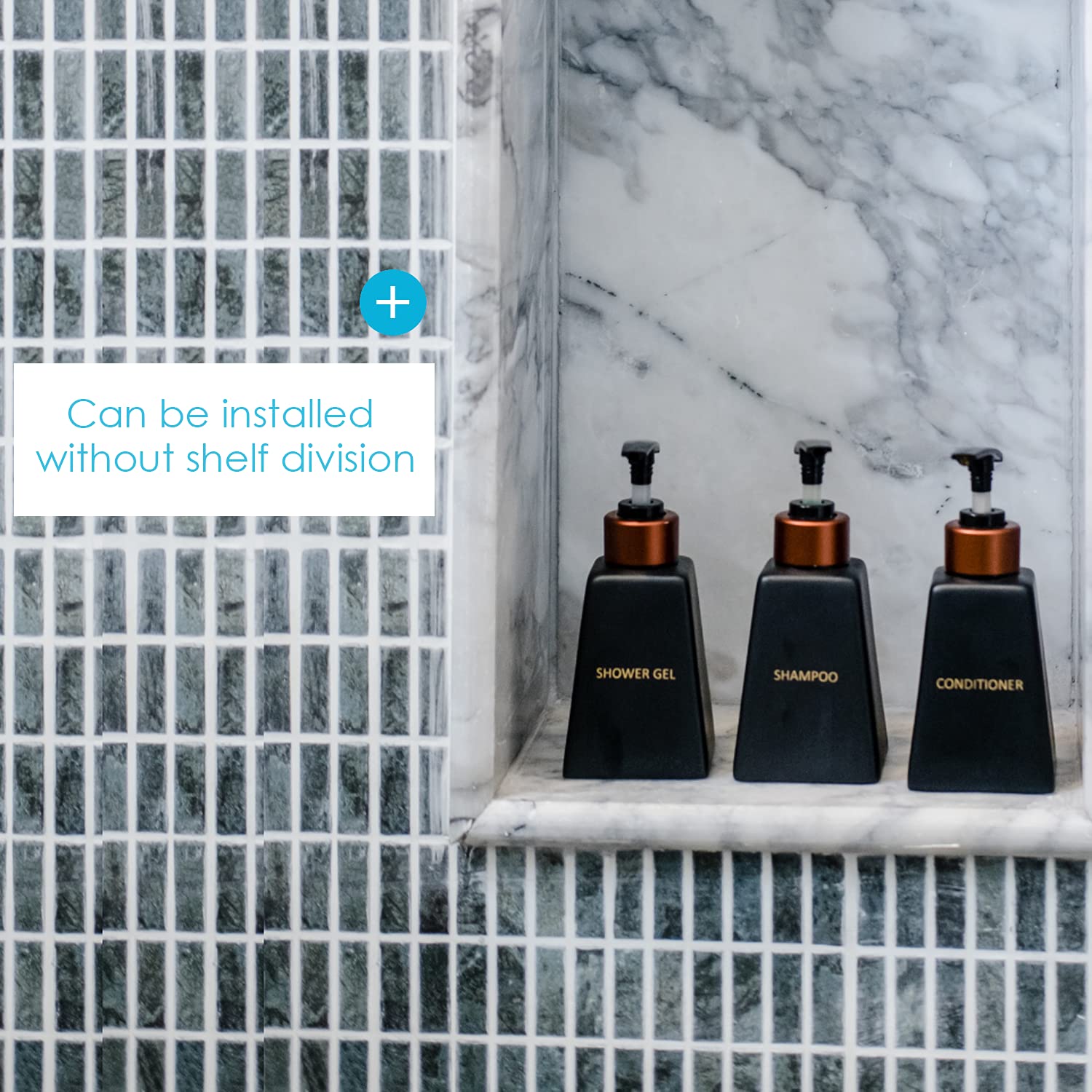 Houseables Shower Niche, Insert Storage Shelf, 12x20 Inch, Installation