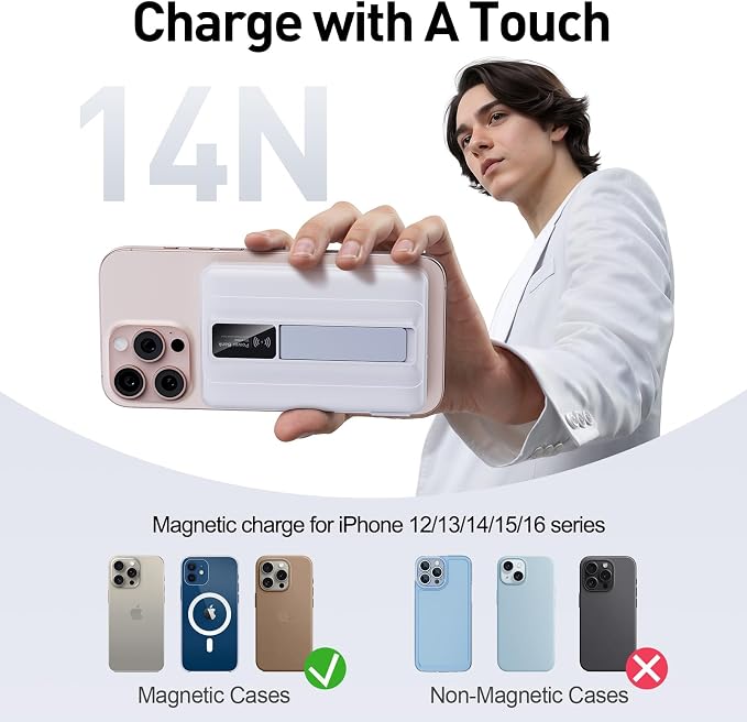 Cargador portátil inalámbrico magnético 10000mAh 22.5W miniatura 2