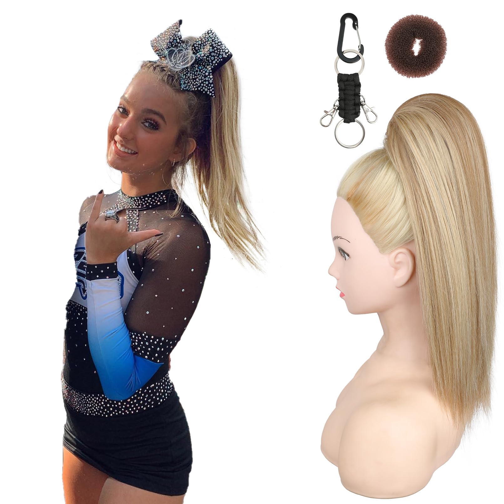 Amazon.com : SEIKEA Cheer Ponytail Hair Piece, 16