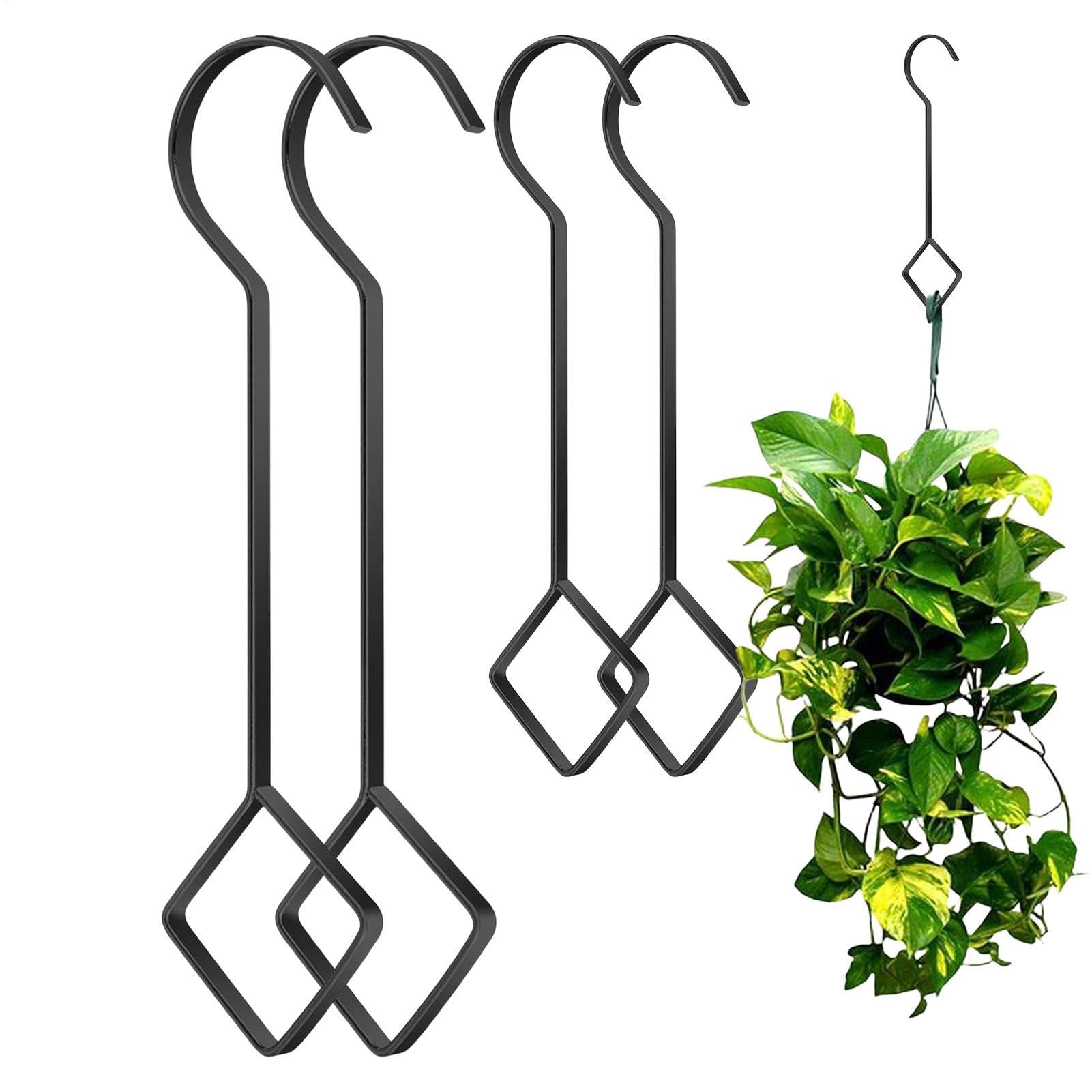 Ganchos extensibles de acero para plantas en terrazas exteriores o techos de cocina
