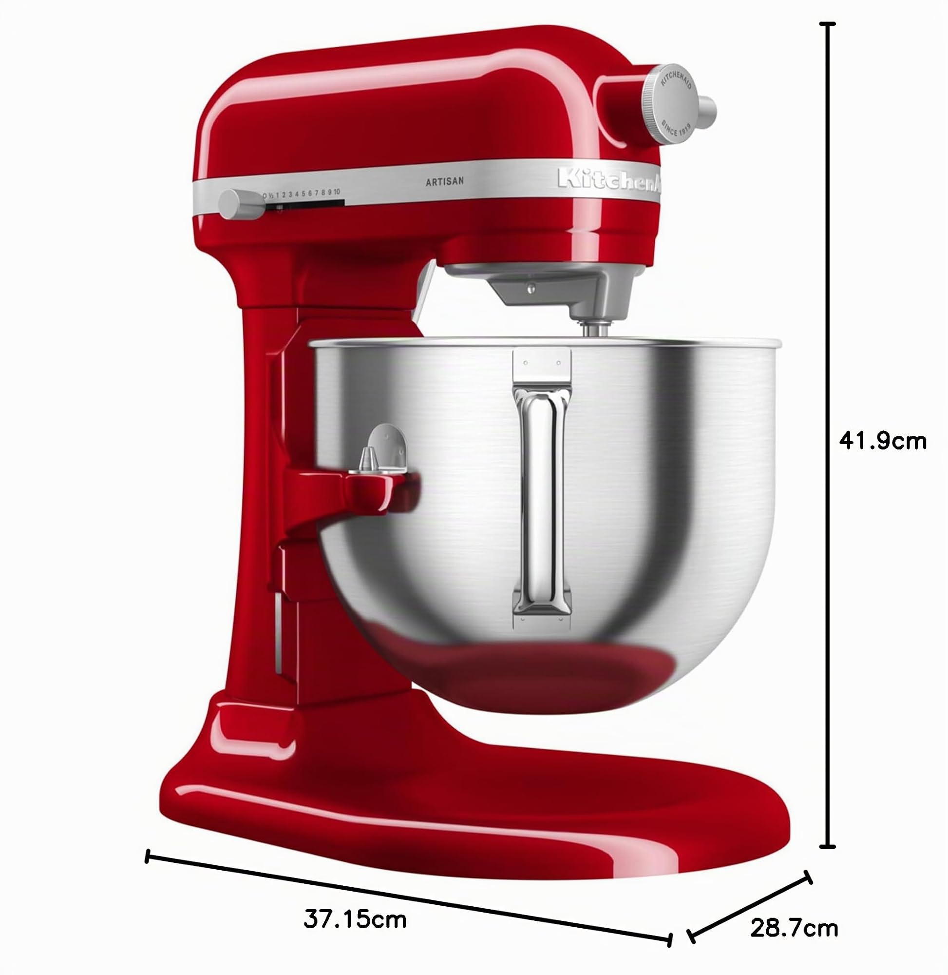 KitchenAid Artisan Empire Red - Batidora de vaso (6,6 L), color rojo