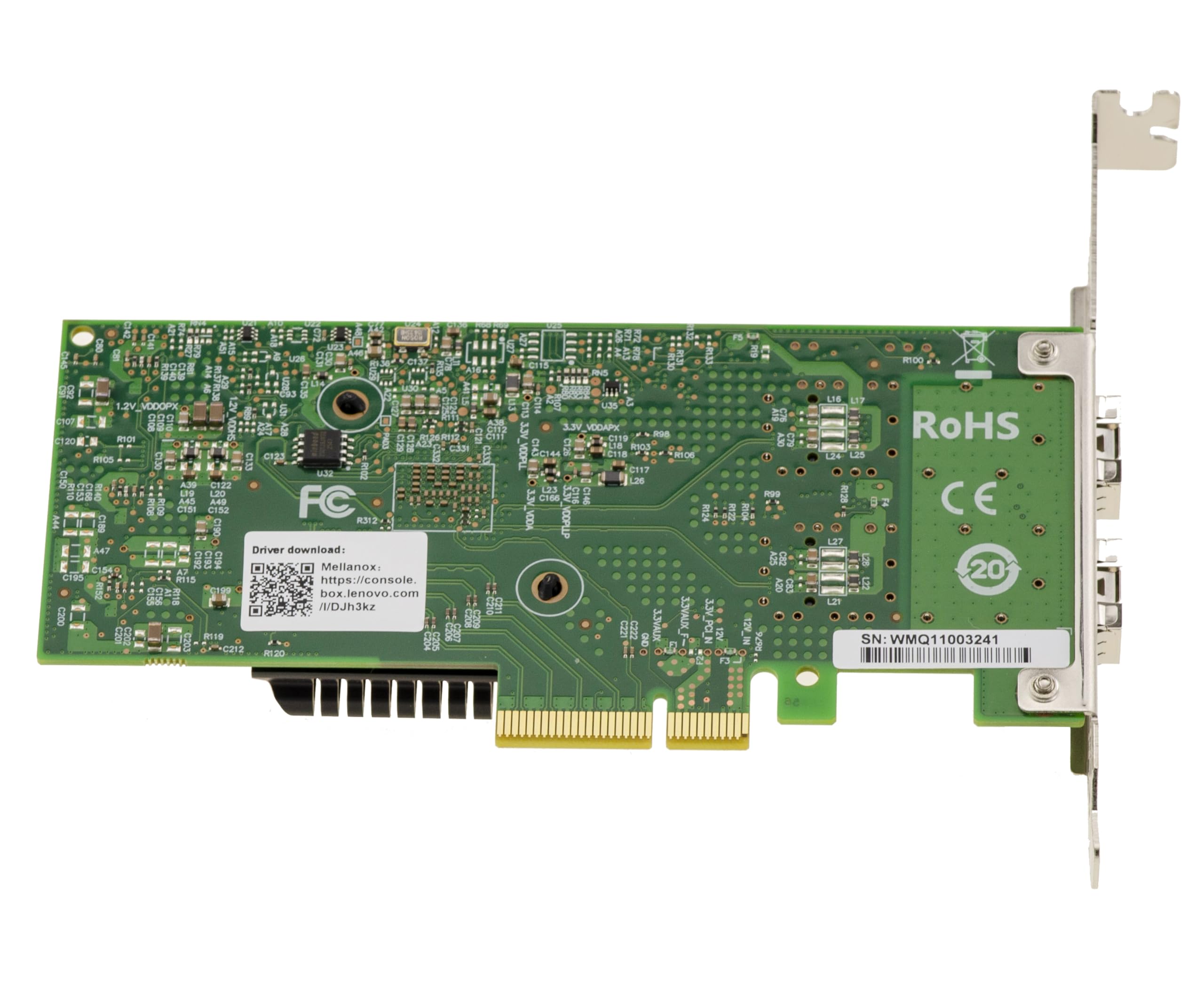 KALEA-INFORMATIQUE Scheda controller PCIe x4 LAN 10G in fibra SFP+ a 2 porte con chipset MELLANOX ConnectX-4, supporto RDMA, SR-IOV, PXE