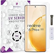 Advanced HD+ UV Tempered Glass Screen Protector For Realme 16 Pro Plus 5G (6.8 Inch, Pack of 1) Full Adhesive UV Curved Screen Guard, Case Friendly with installation kit & Guide