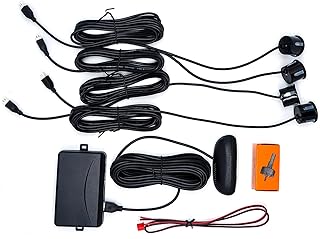 Domary Sistema de sensor de estacionamento de carro Visor LCD Radar de reversão Alerta de som de radar reverso de estacionamento de carro com 4 sensores de sensibilidade ajustável