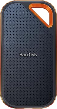 SanDisk Extreme PRO SSD Externo Portátil 1 TB (Disco duro externo SSD con velodidad de lectura e de escritura hasta 2000 MB/s, 256-bit AES hardware encryption, Clasificación IP65)
