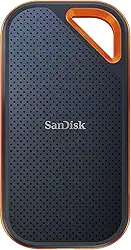 SanDisk SSD portátil Extreme Pro de 4 TB - até 2000 MB/s - USB-C, USB 3.2 Geração 2x2 - Unidade de estado sólido externa - SDSSDE81-4T00-G25