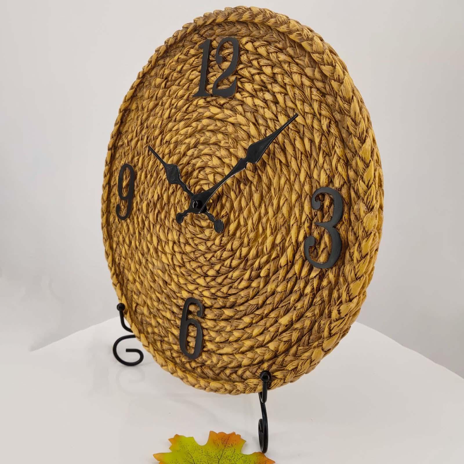 B Baosity Horloge Murale Extérieure en Résine étanche, Ronde, 30 Cm (12 Pouces), Décorative, à Suspendre Au Mur pour Salle de Bain, Jardin Ou Porche.