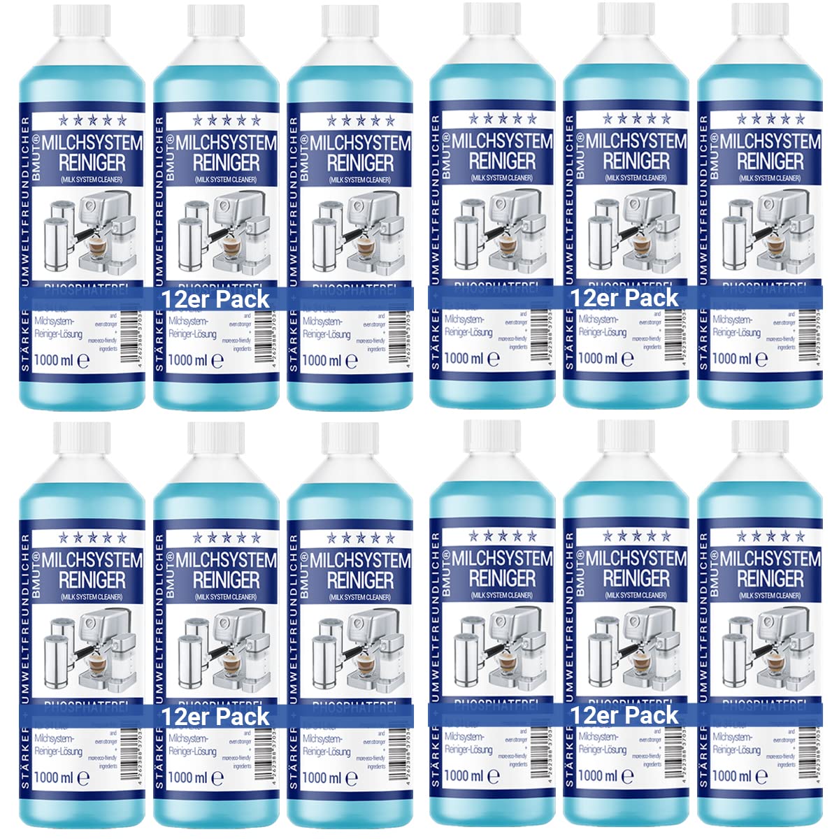 Detergente Per Sistema Latte Macchina Caff&egrave; | Concentrato 1000 Ml | Universale Per Tutte Le Marche