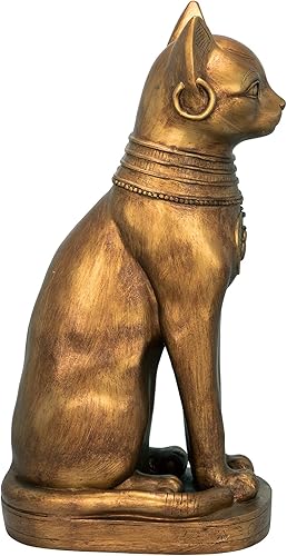 Miniatura 7 de Design Toscano EU1012 Bastet de oro de la estatua del antiguo Egipto, oro antiguo