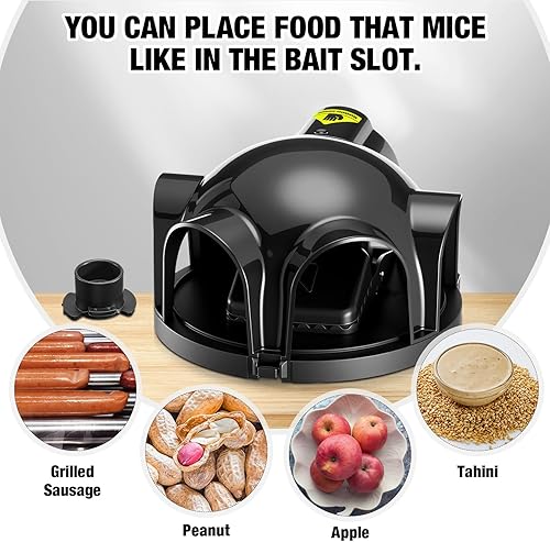 Miniatura 6 de 2 trampas para ratas y ardillas que evitan disparos accidentales con 4 trampas cubiertas túneles para matar humanamente, reutilizables, control de