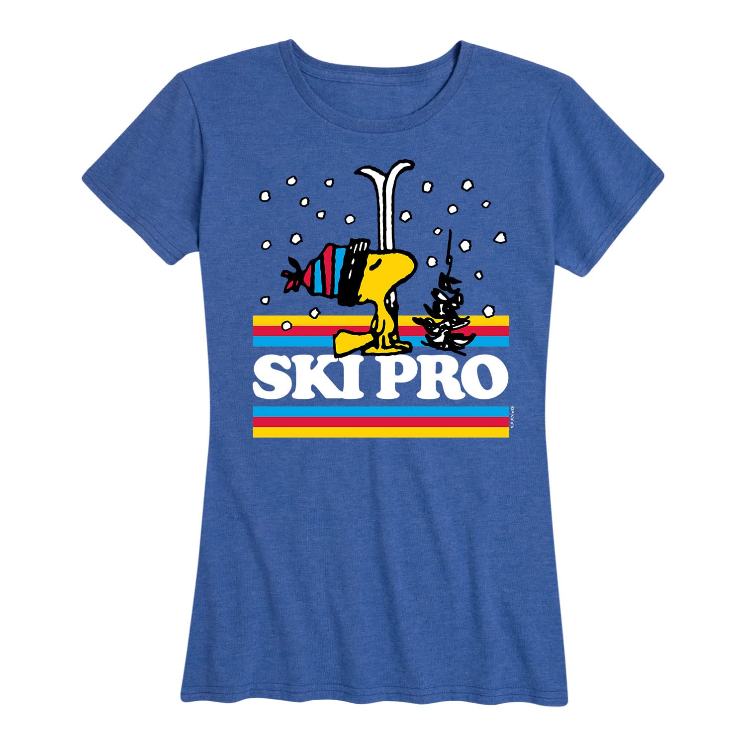 Women's Snoopy Winter Fun Short Sleeve Graphic Tshirts