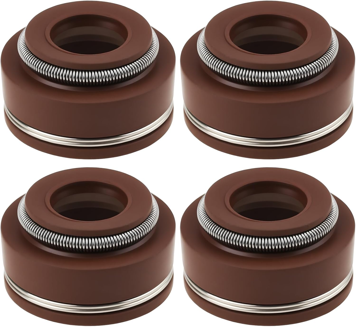 4Pcs Valve Stem Seal 12209-ZE8-003 Compatible with Honda GX240 GX270 GX340 GX390 EG3500 Engines